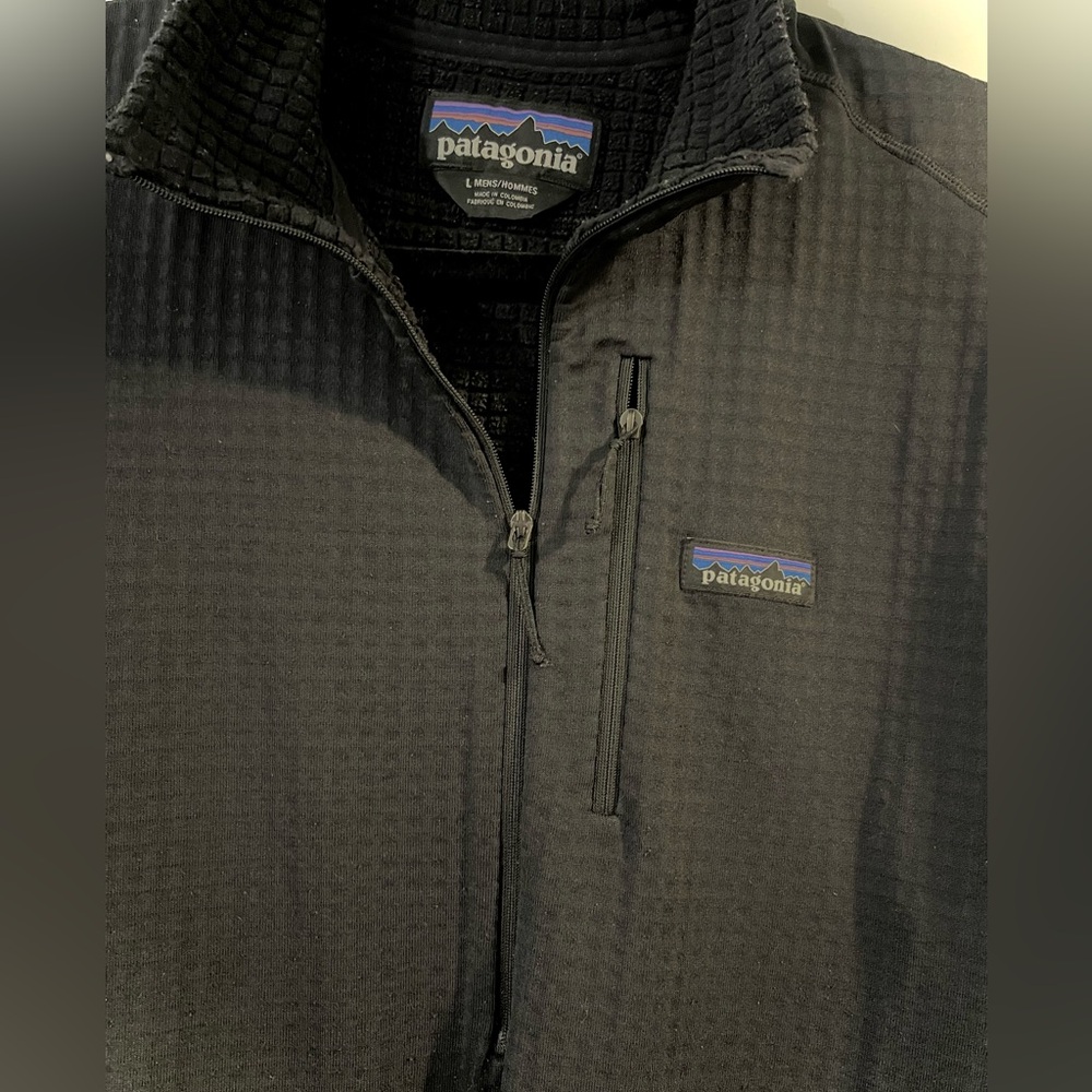 Patagonia, Interior Fleece Half-zip Pullover, Black, Men’s L - Picture 3 of 4